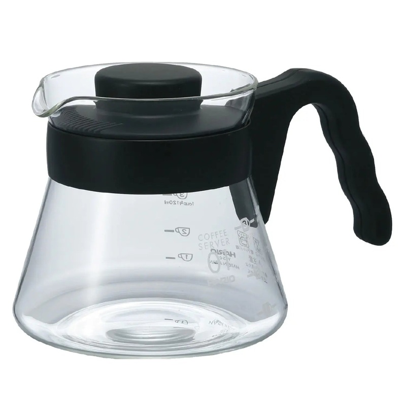 Hario V60 Heat Resistant Glass Coffee Server Wide Spout