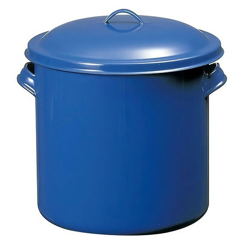 Noda Horo Enamelware Storage Jar with Lid