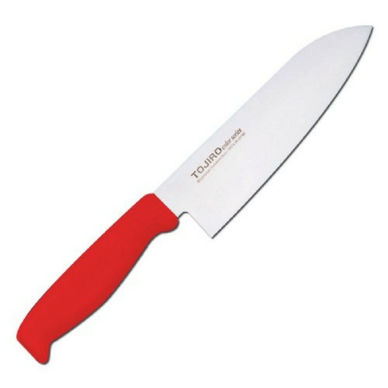 Tojiro Color MV Santoku with Elastomer Handle