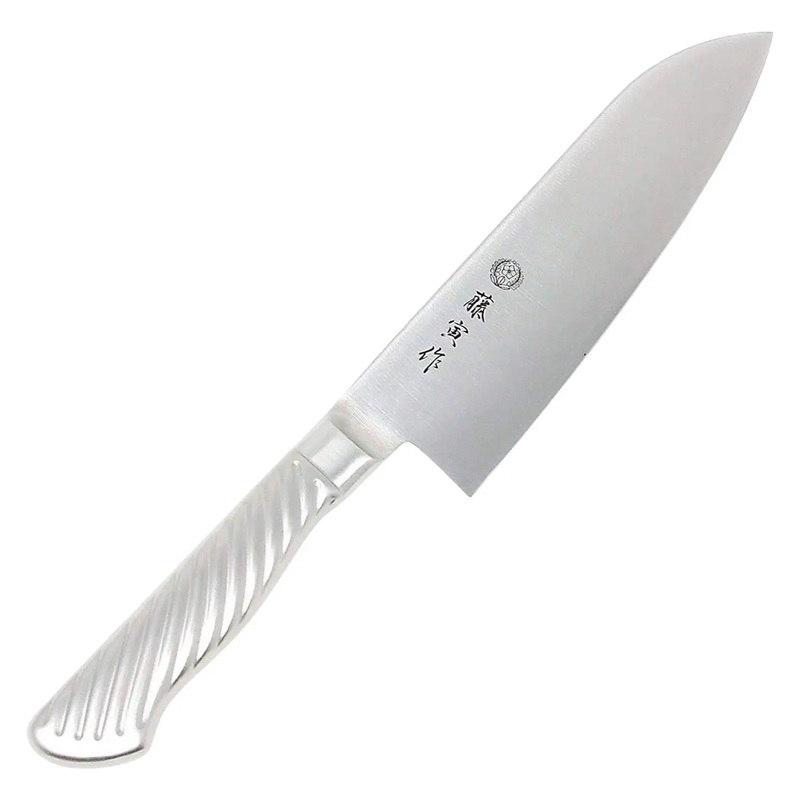 Tojiro Fujitora DP 3-Layer Santoku Knife with Stainless Steel Handle 170mm