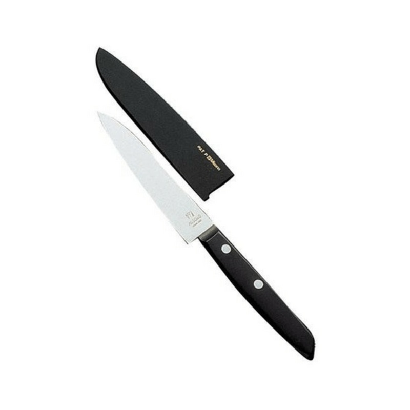 Misono Molybdenum Fruit Knife with Wooden Saya Sheath