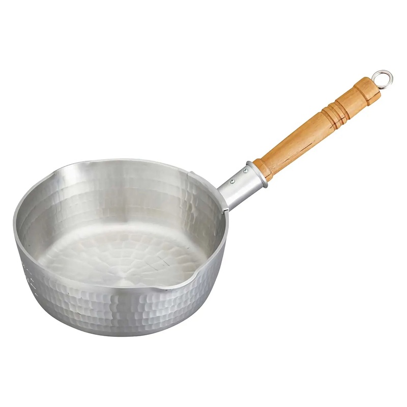 Nakao-Alumi Aluminum Wide and Shallow Yukihira Saucepan with Scale