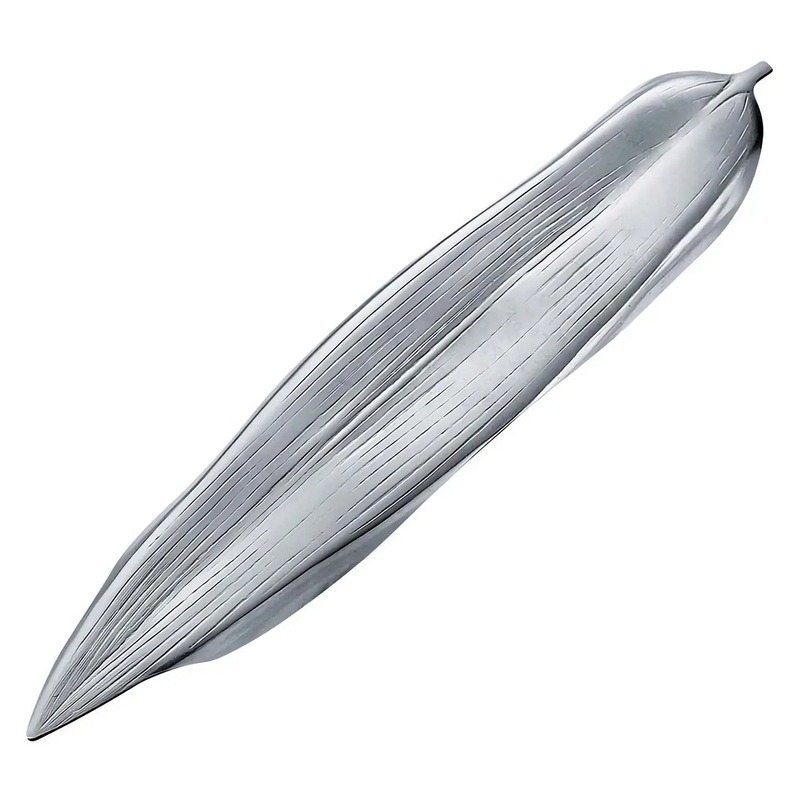 Tsubame Shinko Stainless Steel Cutlery Rest Bamboo Leaf