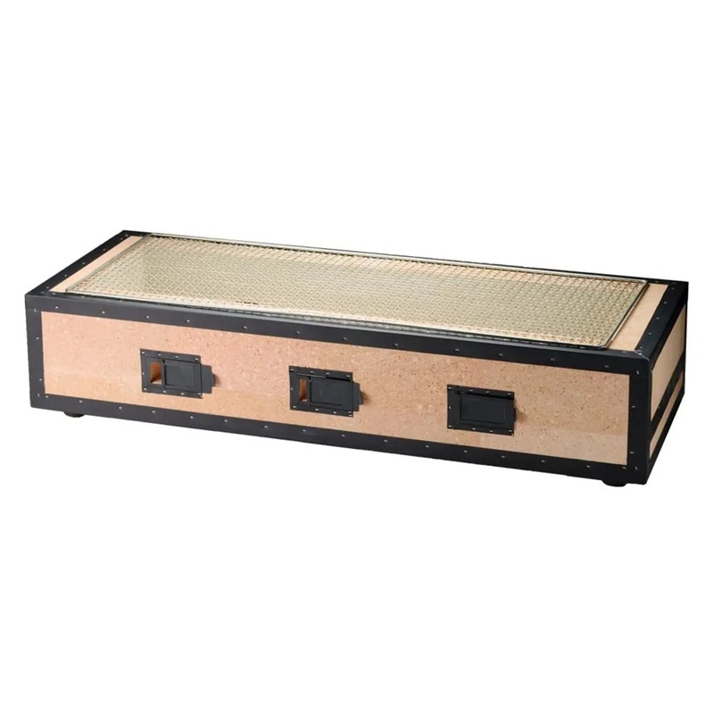 Kaginushi Charcoal BBQ Konro Grill Wide With Mesh Net - Extra Large