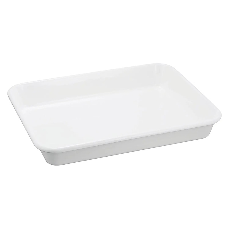 Noda Horo White Series Enamel Nestable Meal Prep Baking Tray