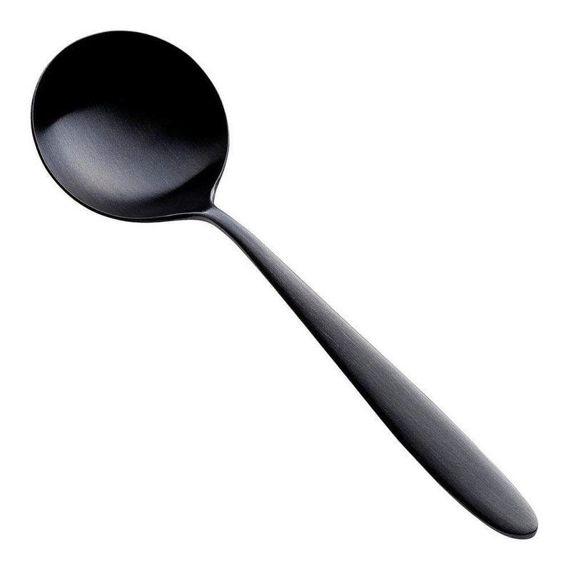 Todai Rikyu Black Bouillon Spoon
