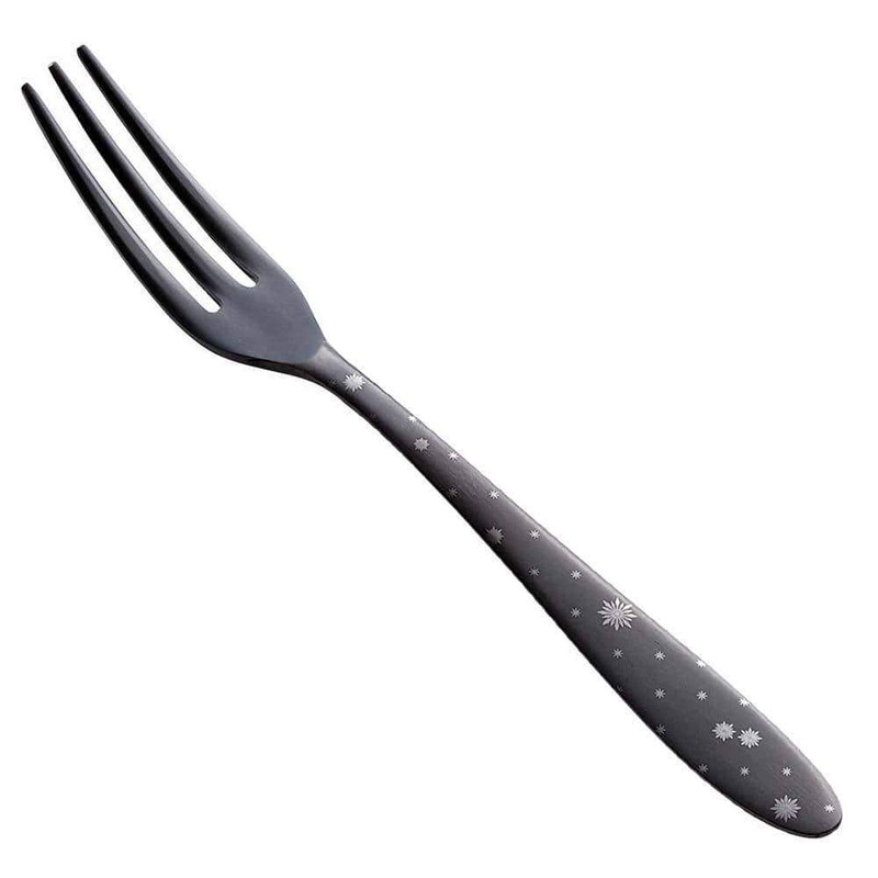 Todai Rikyu Black Crystal Pattern Cocktail Fork