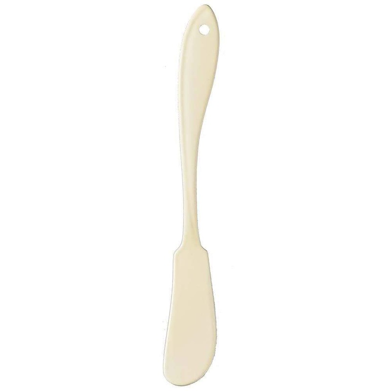 Wada Leaf Enameled Cutlery Butter Knife Ivory