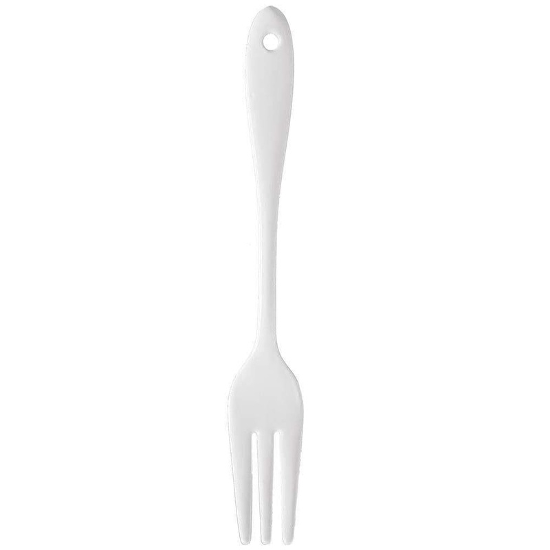 Wada Napoli Enameled Cutlery Cocktail Fork White