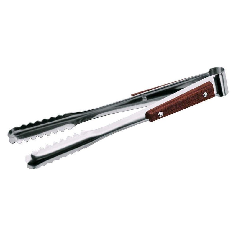 Ichibishi Mitsuwa Stainless Wooden Handle Ice Tongs