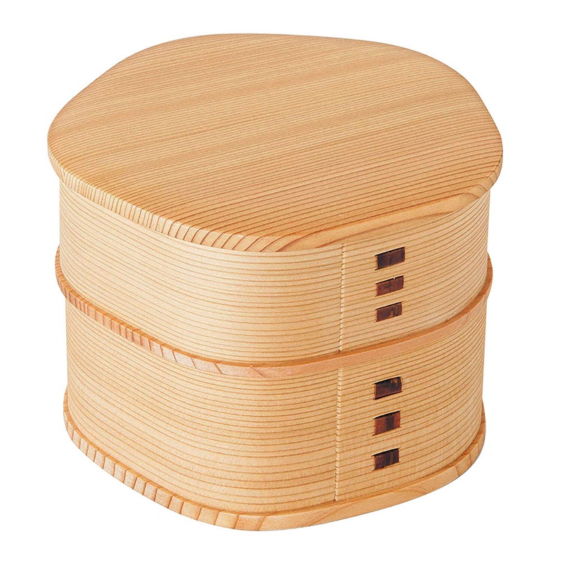 Odate Magewappa Baika Two-Tier Bento Lunch Box