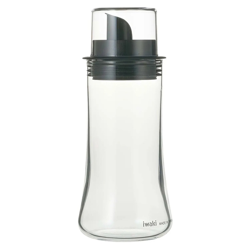 Iwaki Heat-Resistant Glass Sauce Cruet with a Lid