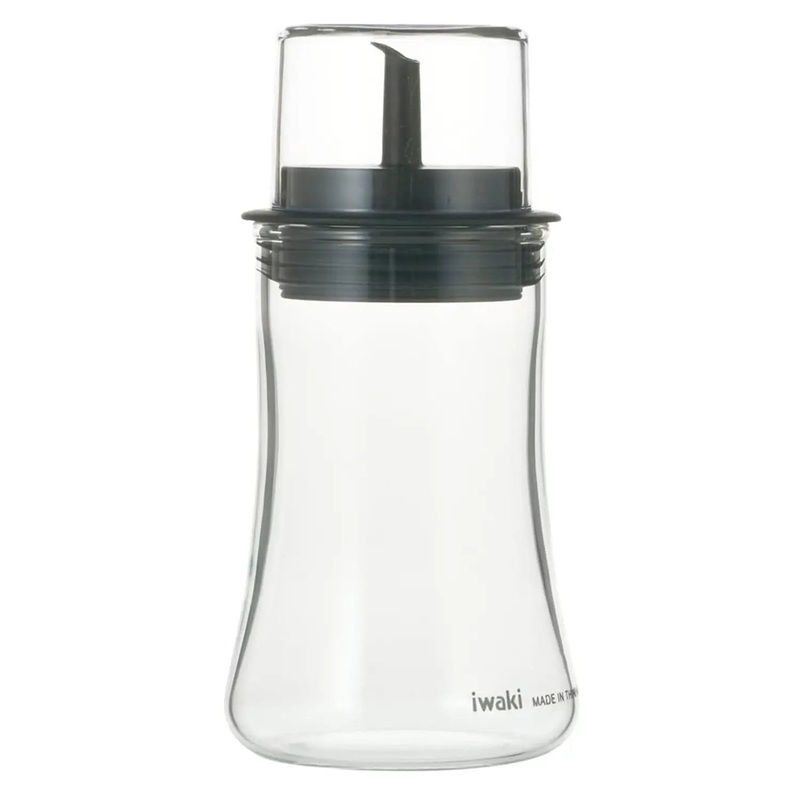 Iwaki Heat-Resistant Glass Soy Sauce Cruet with a Lid