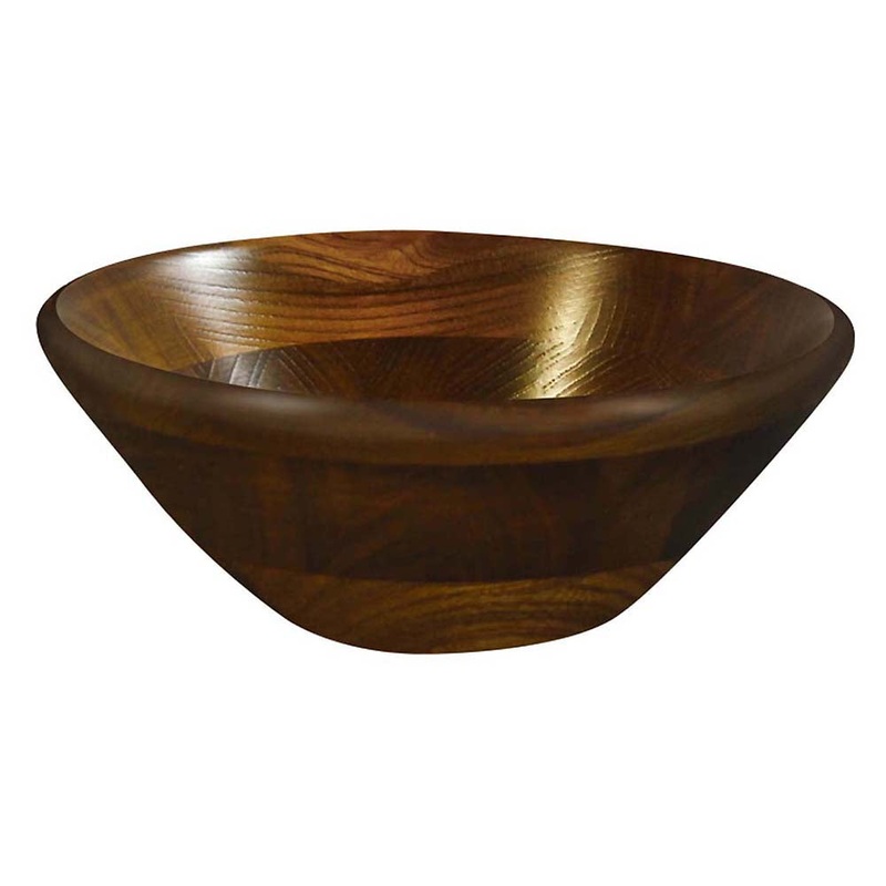 La Luz Kijihiki Zelkova Salad Bowl with Round Edge