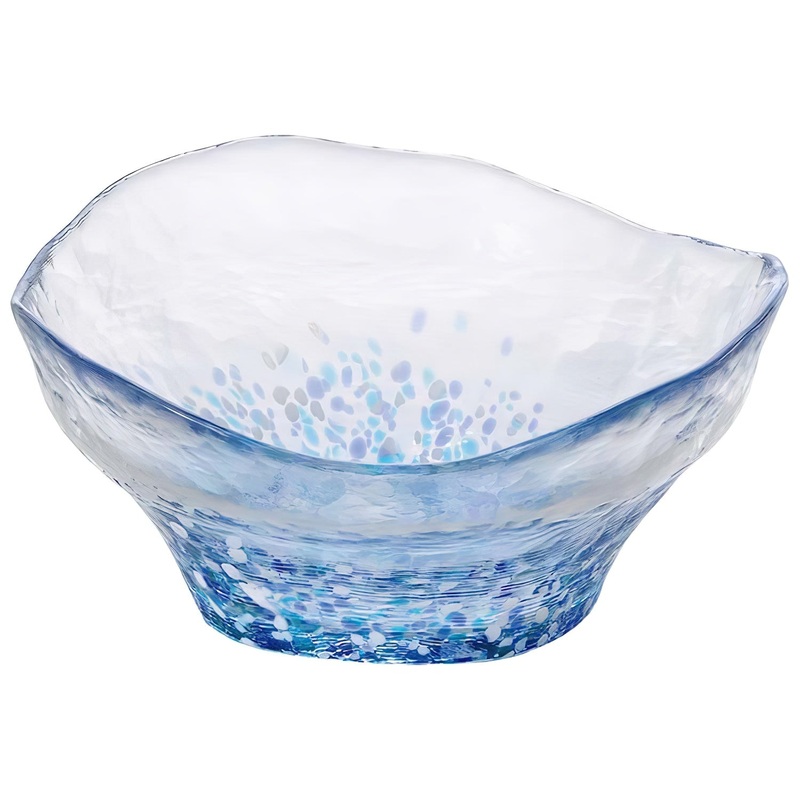 Aderia Tsugaru Vidro Soda-Lime Glass Floral Medium Bowl