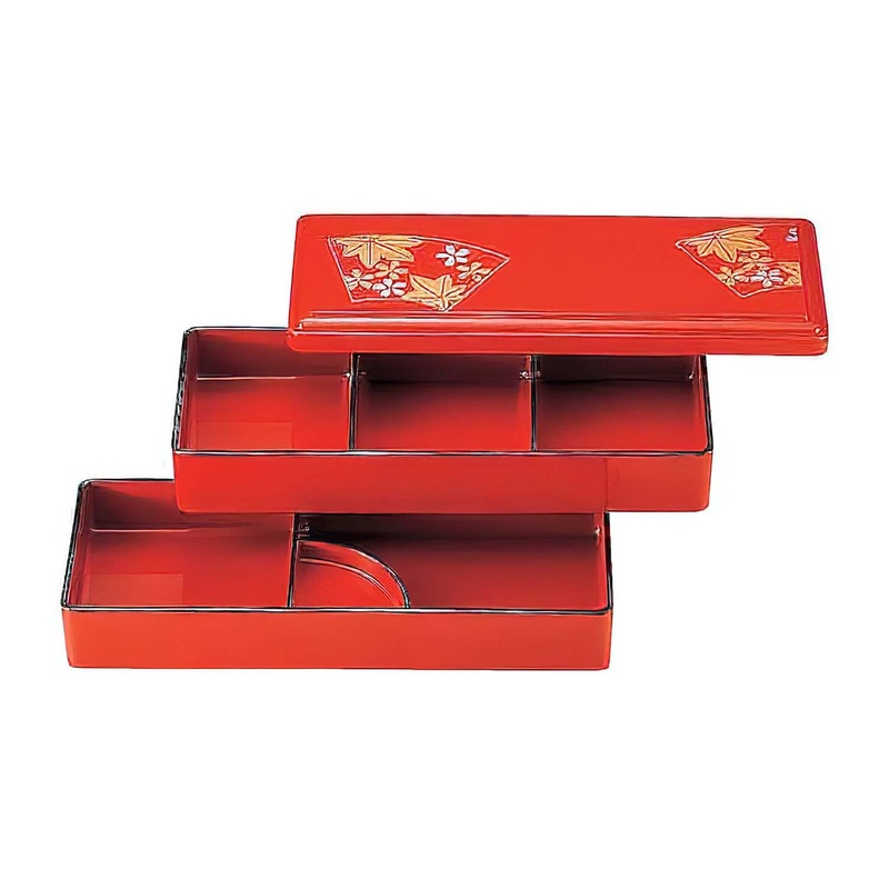 Fukui Craft ABS Resin Two-Tier Bento Lunch Box