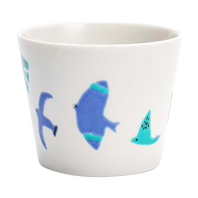 Harekutani Porcelain Blue Bird Cup