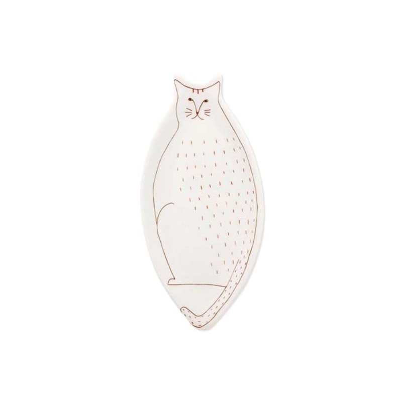 Harekutani Porcelain Cat Plate