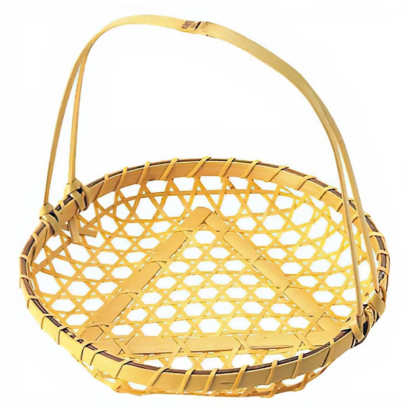 Manyo Bamboo Serving Basket with Handle