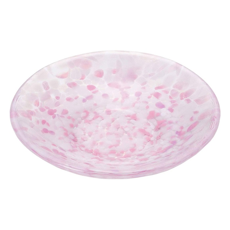 Aderia Tsugaru Vidro Soda-Lime Glass Sakura Small Plate