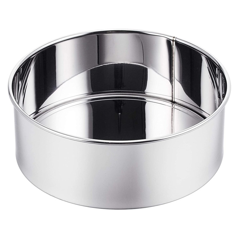 Shimotori Stainless steel Round Cake Pan with Removable Bottom
