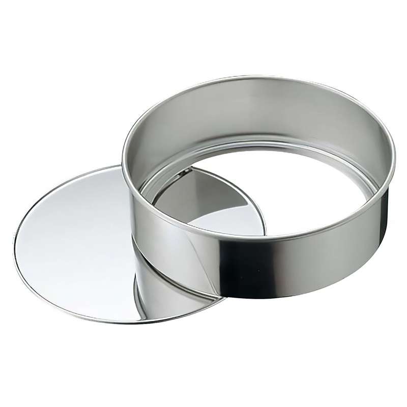 Tigercrown Stainless Steel Round Cake Pan with Removable Bottom