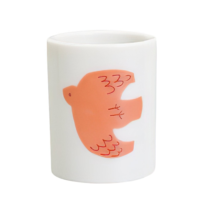 Harekutani Porcelain Bird Toothbrush Stand