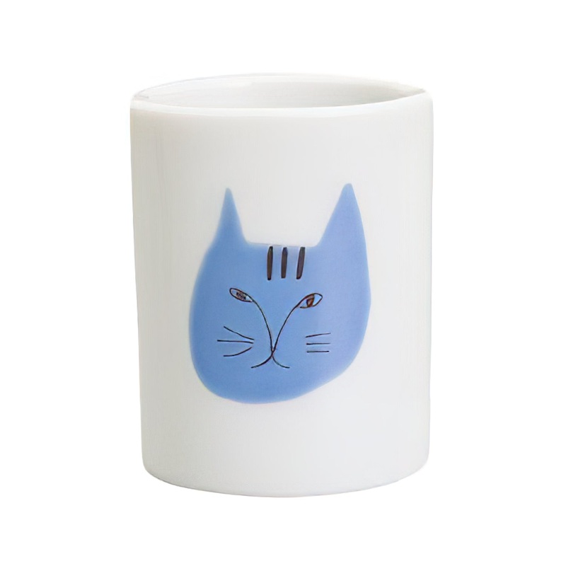 Harekutani Porcelain Cat Toothbrush Stand