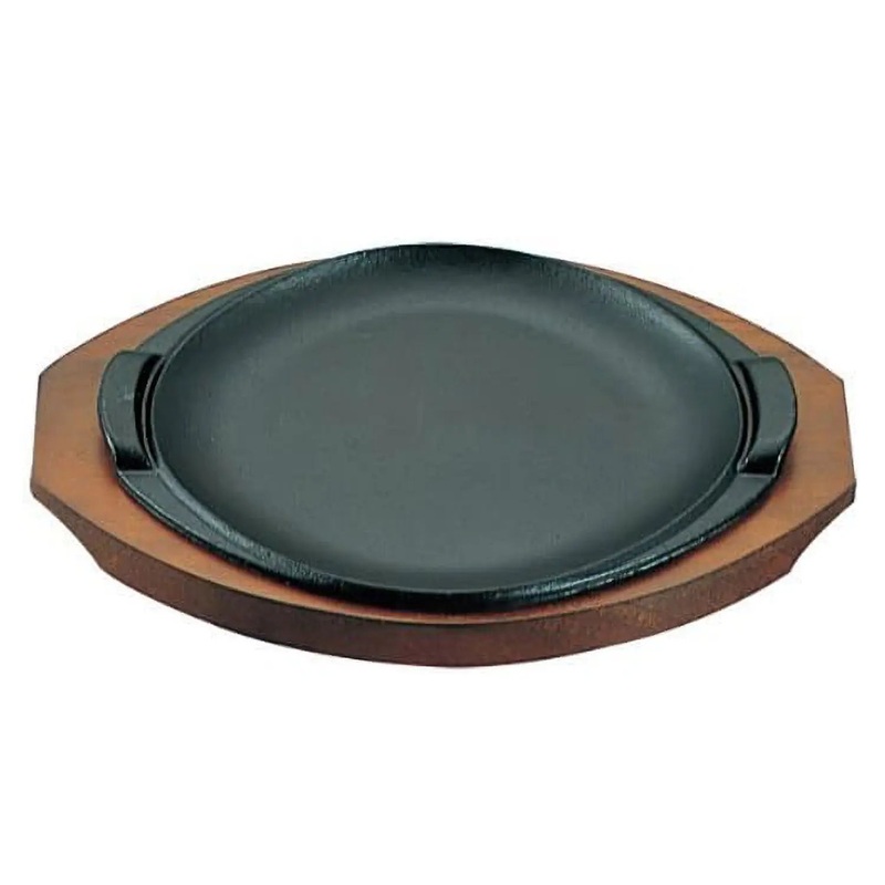 Asahi Cast Iron New Model Round Sizzler Platter