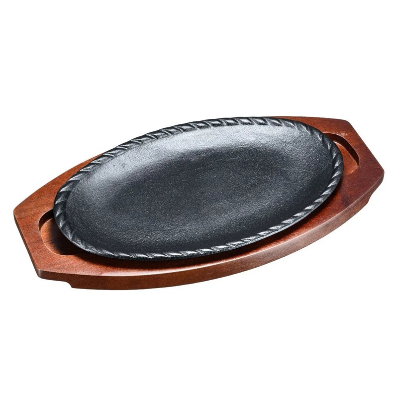 Asahi Cast Iron Sizzler Platter Nawame
