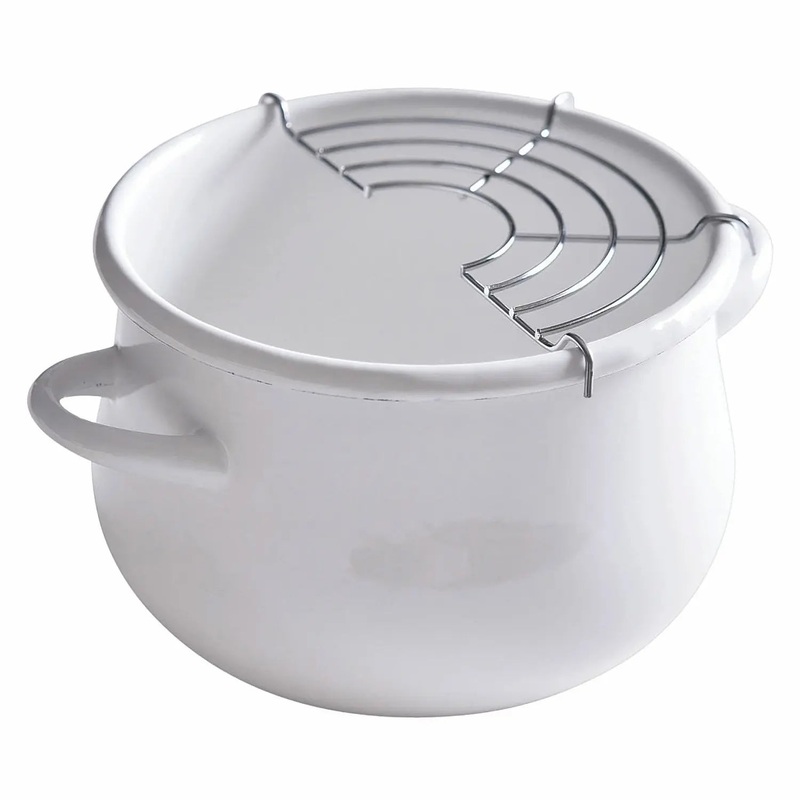 Cozy Cook Enamel Tempura Pot