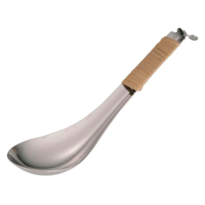EBM Stainless Steel Renge Spoon Rattan Handle
