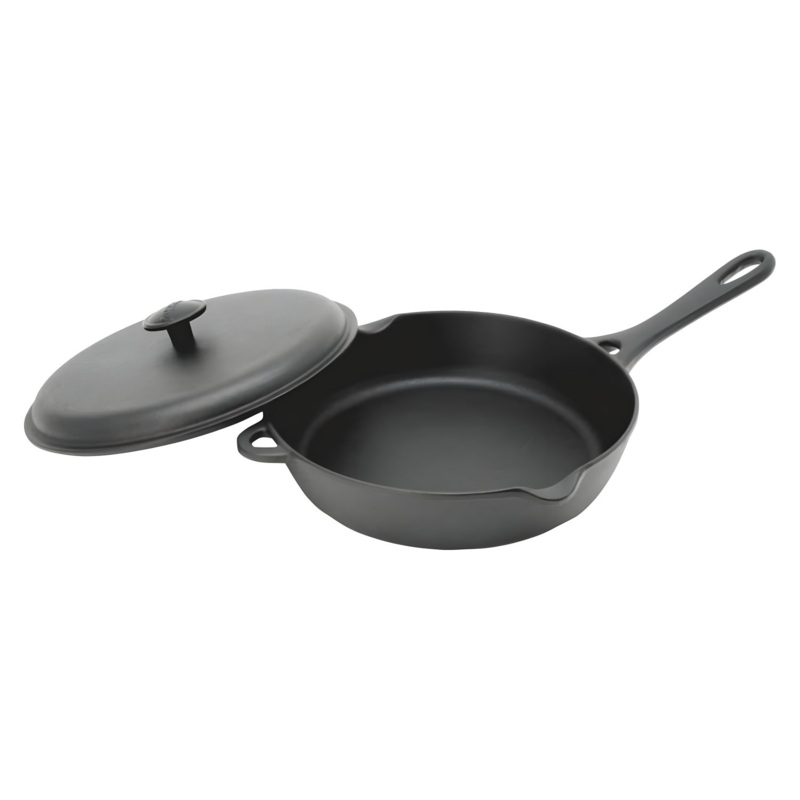 Iwachu Nambu Cast Iron Frying Pan with Lid