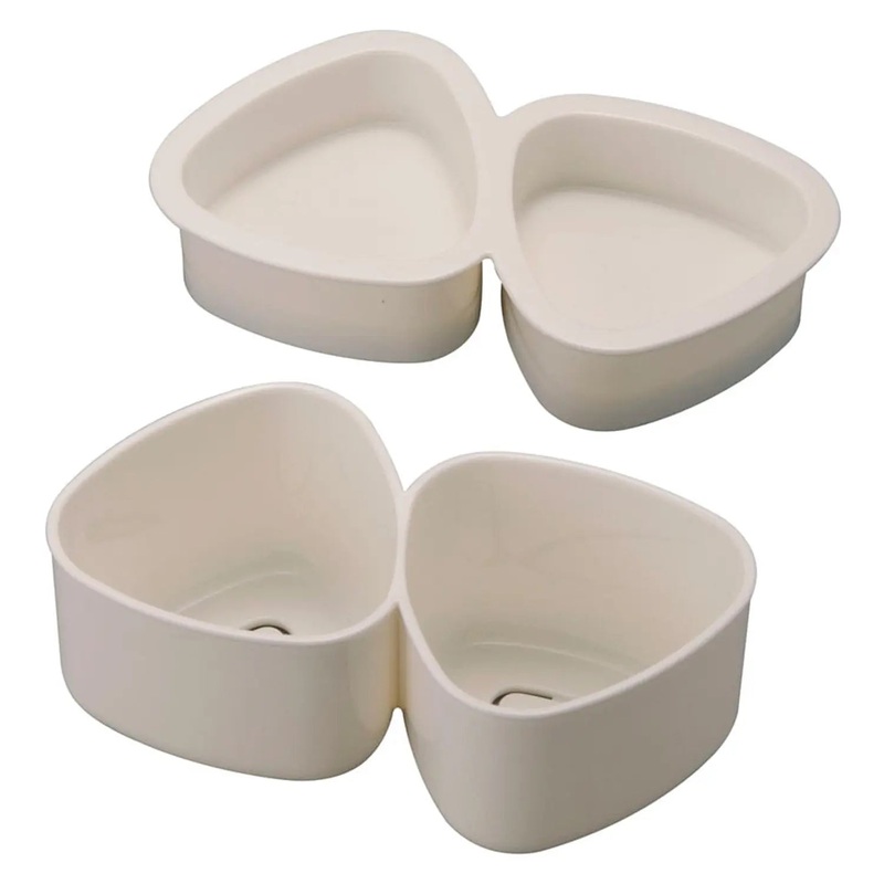 Nishiki Kasei Polypropylene Onigiri Rice Ball Mold 2 Rice Balls
