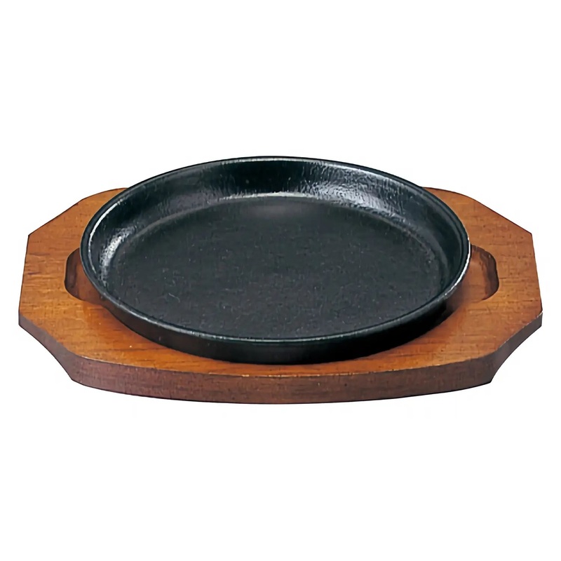 Sanwa Seiki Cast Iron Round Sizzler Platter