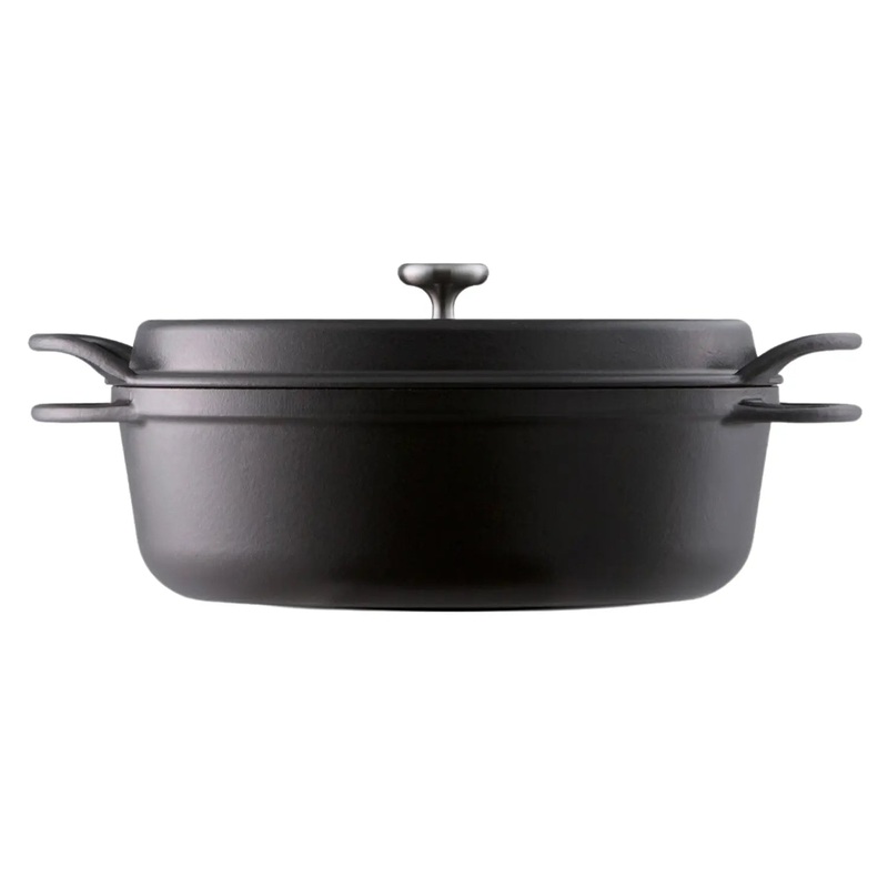 Vermicular Cast Iron Sukiyaki Oven Pot Matte Black 260mm