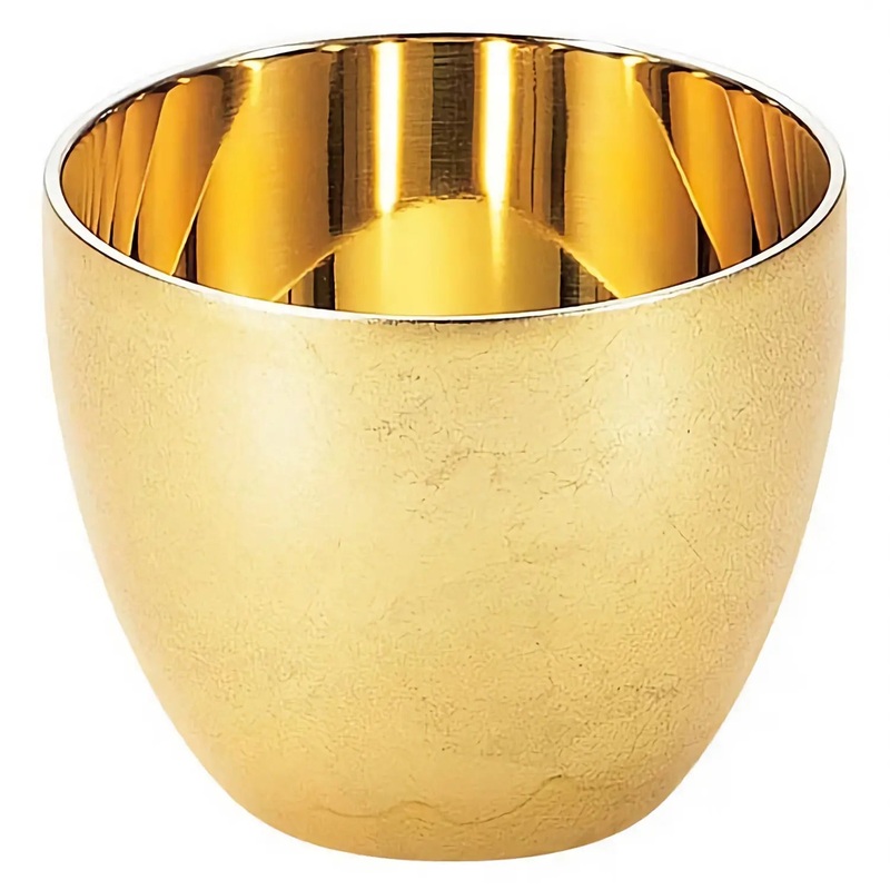 Asahi Hakugoromo Stainless Steel Double-Wall Guinomi Sake Cup 70ml
