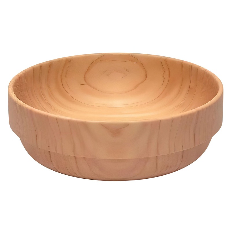 La Luz Yosegi Don Wooden Bowl Raku
