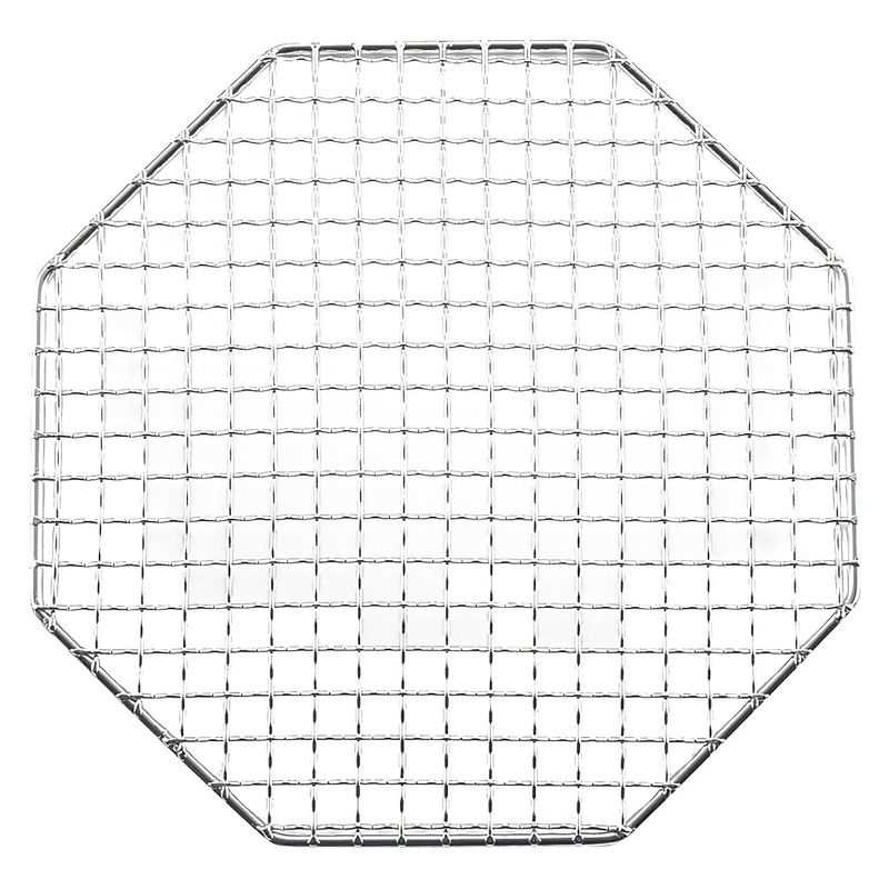 EBM Stainless Steel Octagonal Barbecue Grill Mesh 22 x 9.5cm