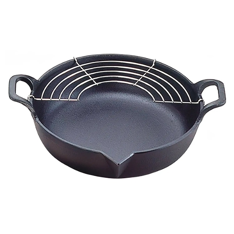 Iwachu Nambu Cast Iron Tempura Pot
