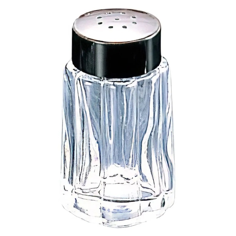 Ninomiya Crystal Glass Pepper Shaker Wood Pattern 50ml