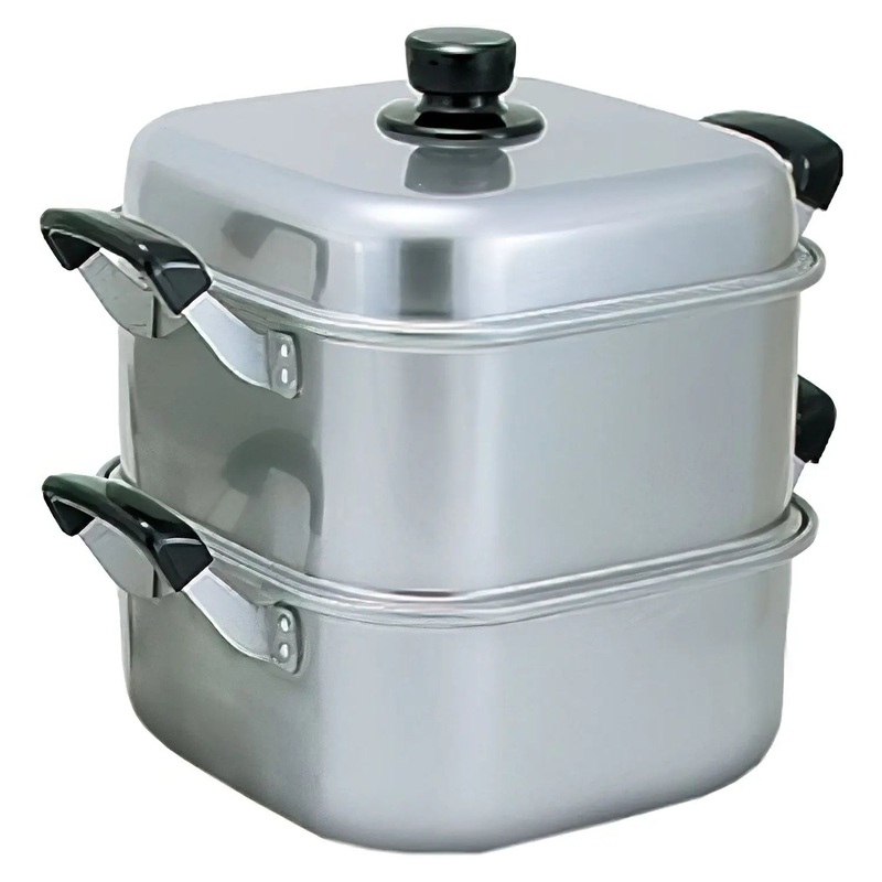 Akao Aluminum Two-Tier Square Steamer