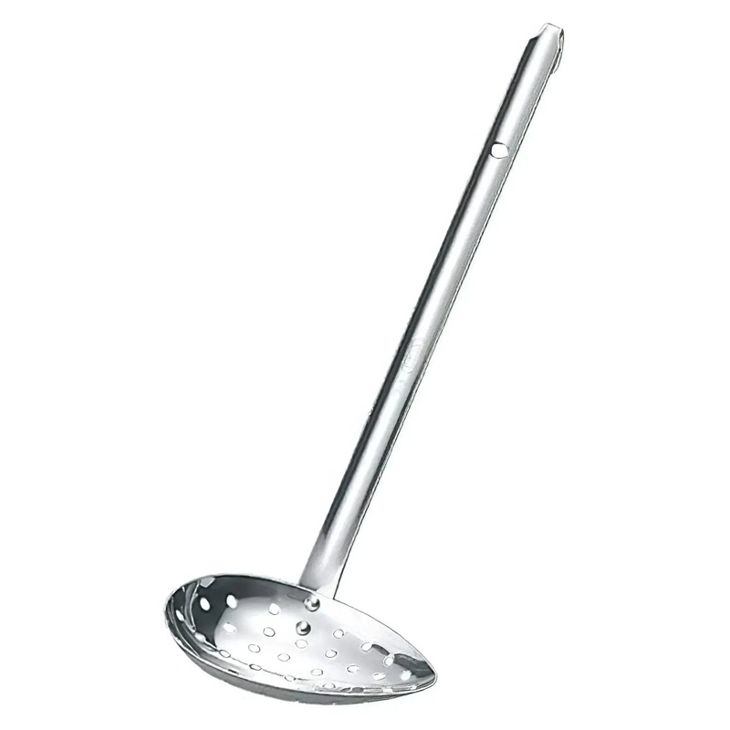 Yukiwa Stainless Steel Side-Scooping Ladle with Holes