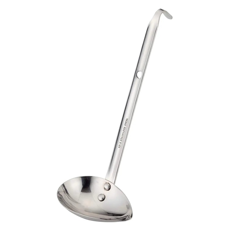 Yukiwa Stainless Steel Side-Scooping Short Ladle