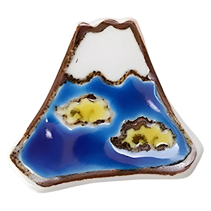 Soukyu Porcelain Lucky Charm Chopstick Rest Mt. Fuji