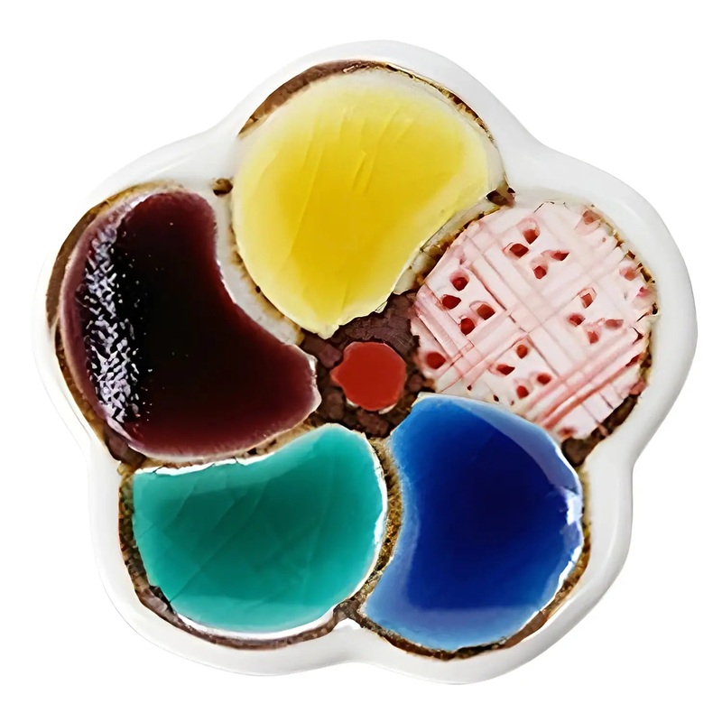 Soukyu Porcelain Lucky Charm Chopstick Rest Plum Blossom