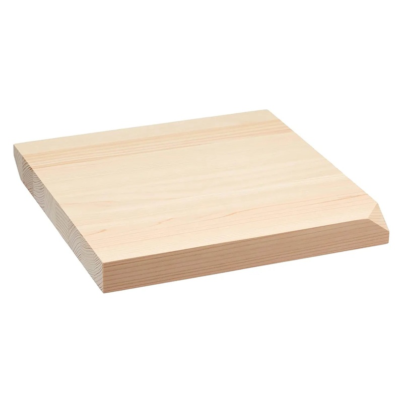 Yamacoh Kiso Hinoki Cypress Wooden Cutting Board with a Wooden Box
