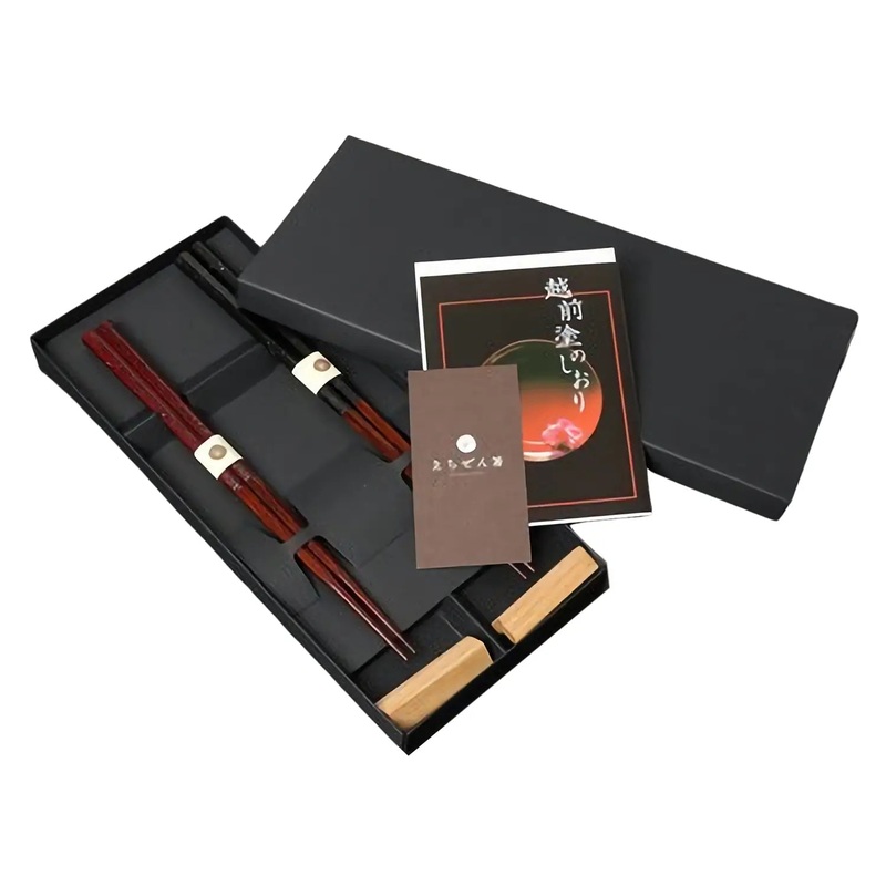 Echizen Shikki Wood Couple Chopsticks Kirara