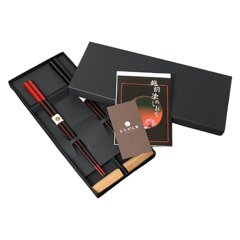 Echizen Shikki Wood Couple Chopsticks Kutsurogi