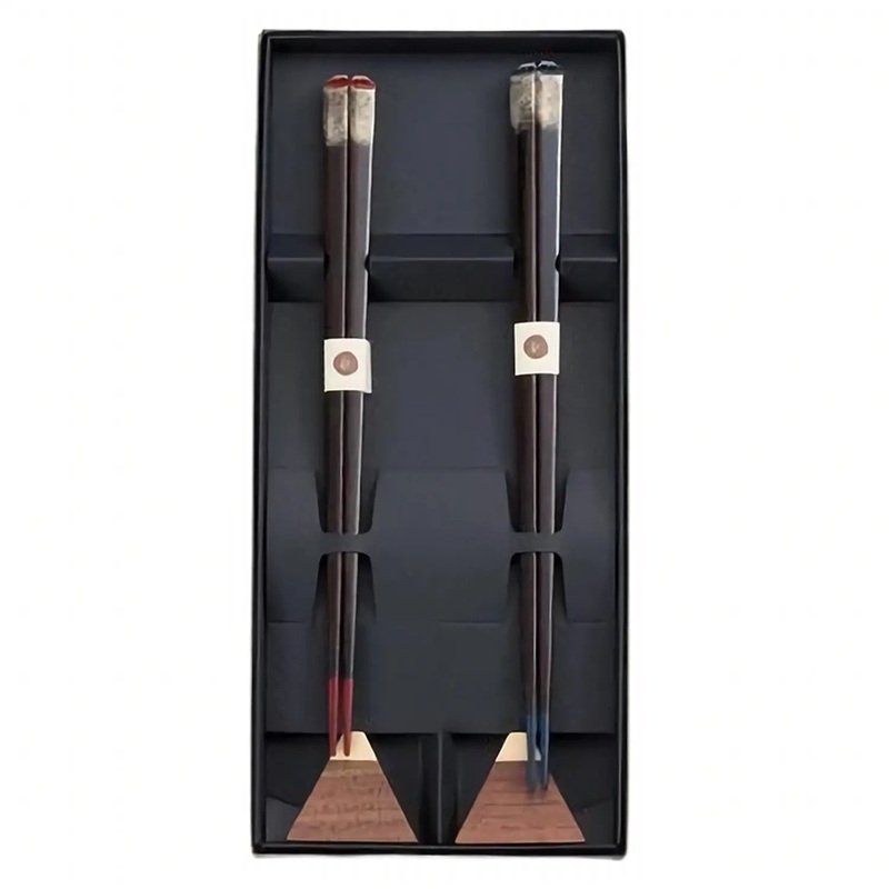 Echizen Shikki Wood Couple Chopsticks Mt. Fuji